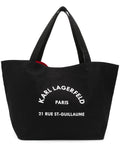 KARL LAGERFELD RUE ST-GUILLAUME CANVAS TOTE BAG