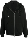 KARL LAGERFELD K EMBROIDERY ZIP-UP HOODIE