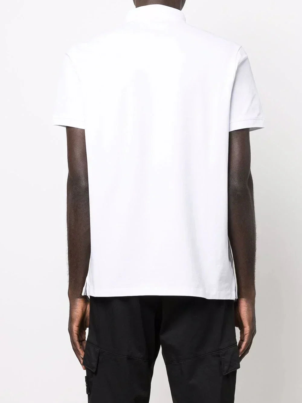 KARL LAGERFELD PATCH DETAIL COTTON POLO SHIRT