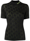 KARL LAGERFELD MONOGRAM KNITTED TOP