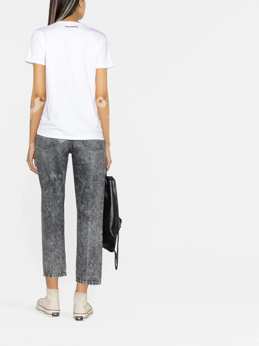 KARL LAGERFELD IKONIK CHOUPETTE ORGANIC-COTTON T-SHIRT