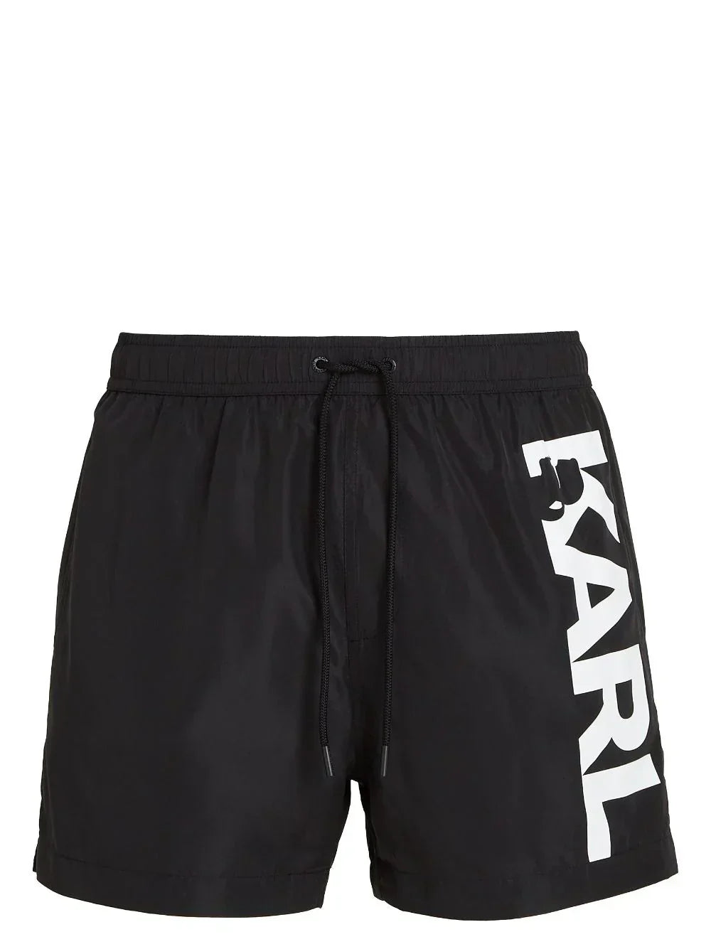 KARL LAGERFELD LOGO-PRINT SWIM SHORTS