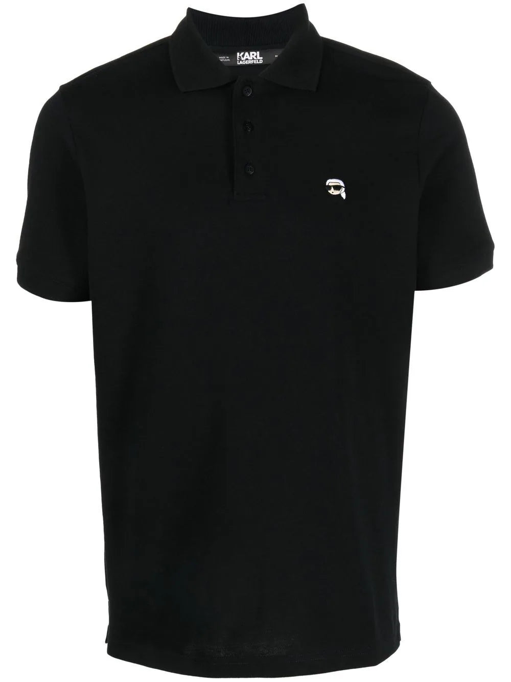 KARL LAGERFELD IKONIK PATCH ORGANIC COTTON POLO SHIRT