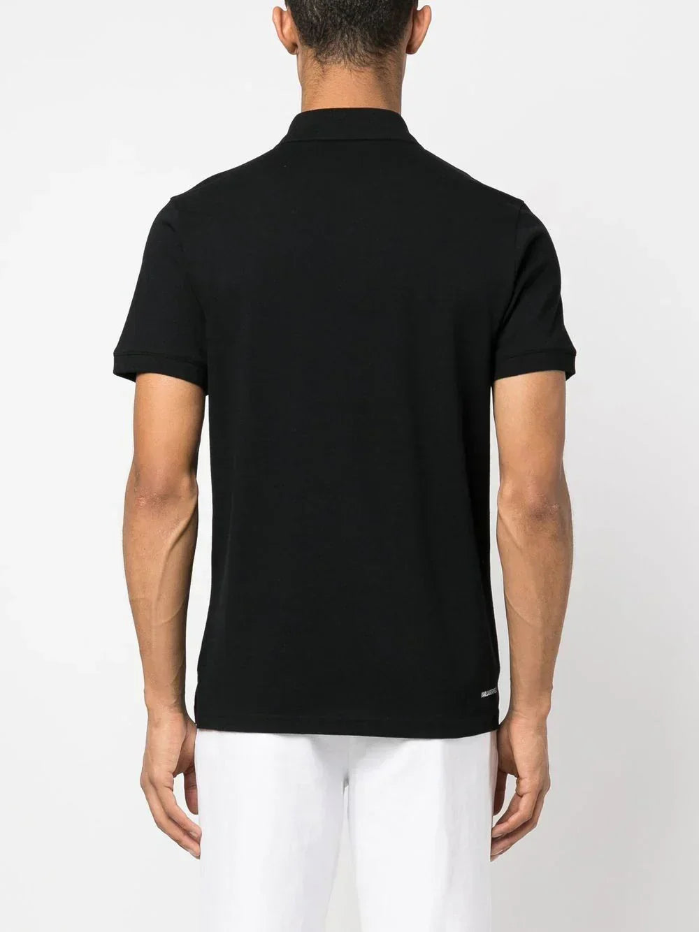 KARL LAGERFELD IKONIK PATCH ORGANIC COTTON POLO SHIRT