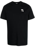 Karl Lagerfeld Ikonik appliqué-detail T-shirt