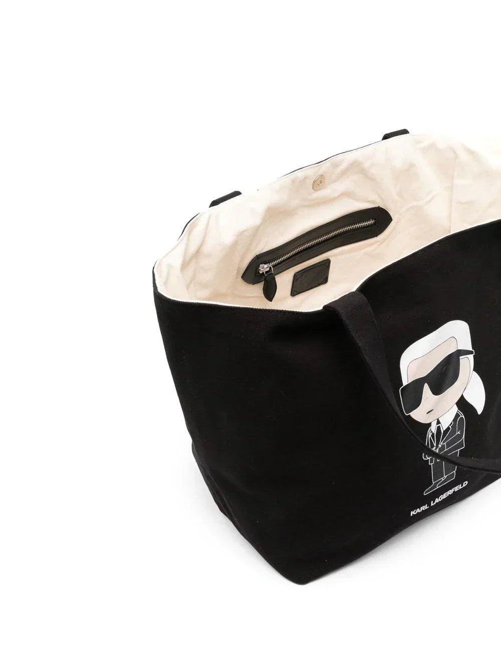 KARL LAGERFELD IKONIK LOGO-PRINT TOTE BAG
