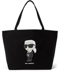 KARL LAGERFELD IKONIK LOGO-PRINT TOTE BAG
