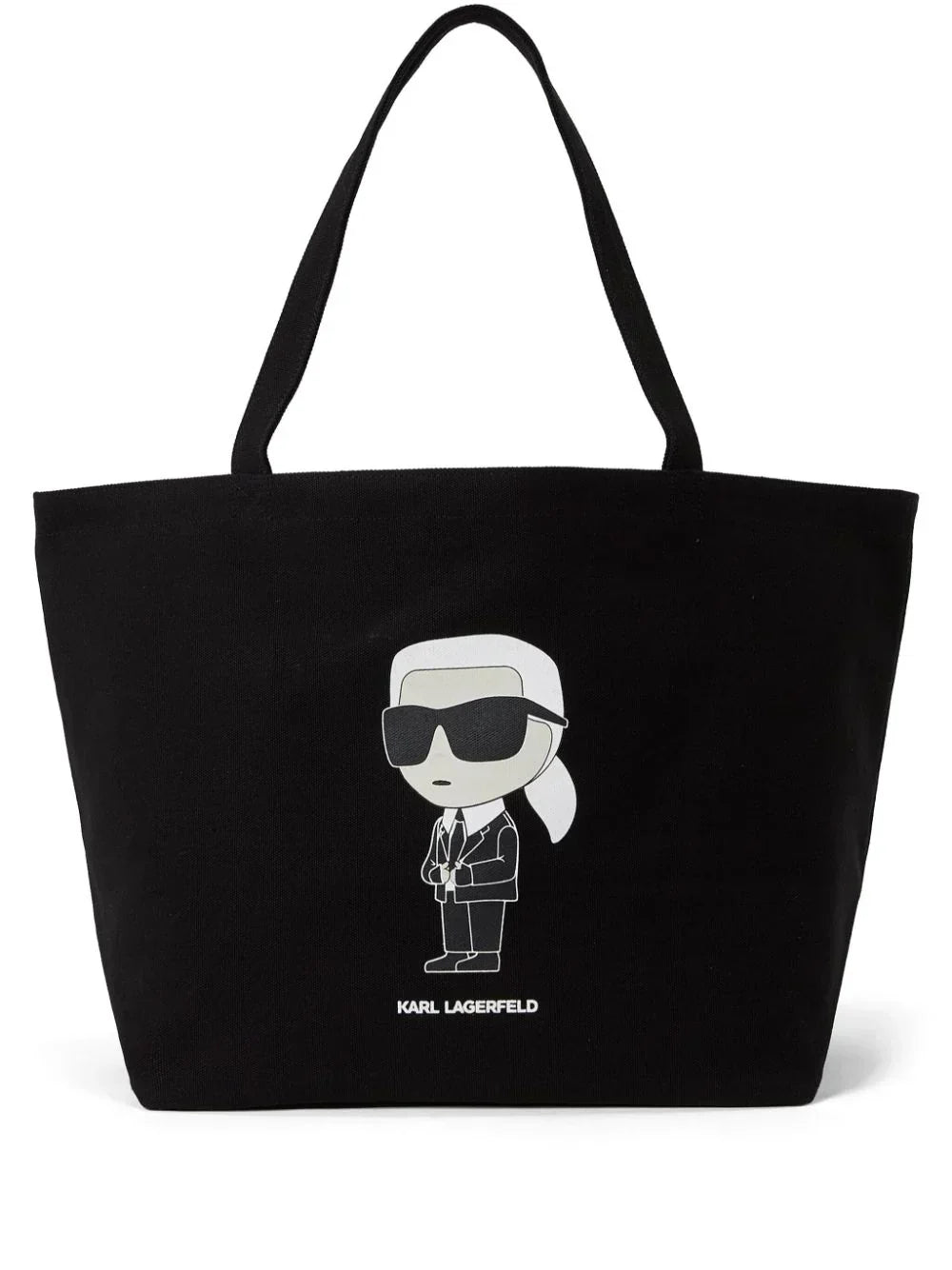 KARL LAGERFELD IKONIK LOGO-PRINT TOTE BAG