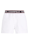 KARL LAGERFELD ESSENTIAL LOGO-PRINT SWIM SHORTS