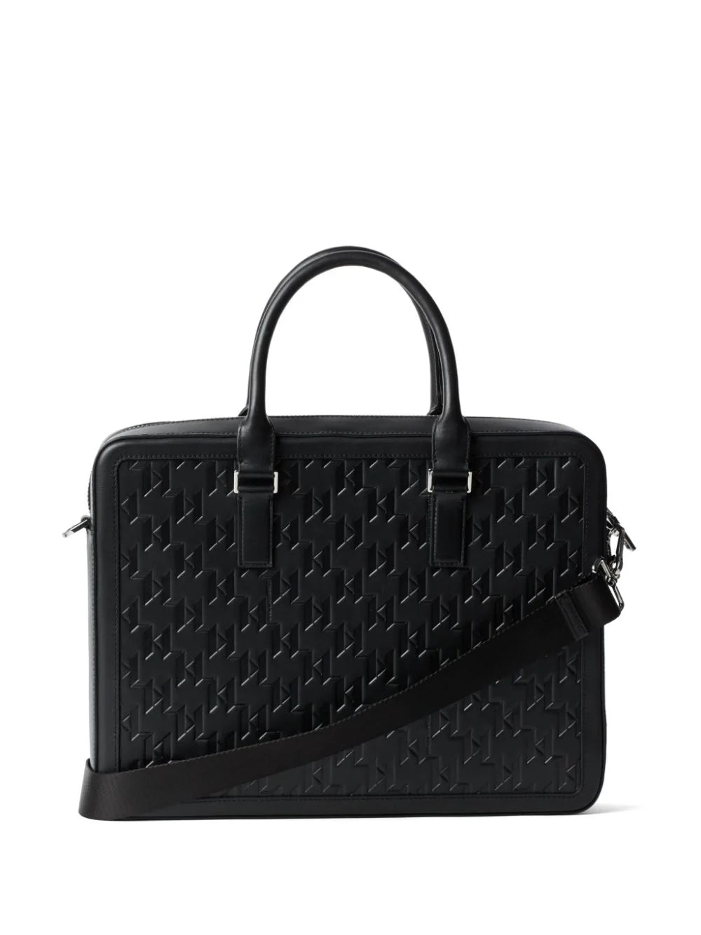 KARL LAGERFELD K/LOOM LEATHER BRIEFCASE