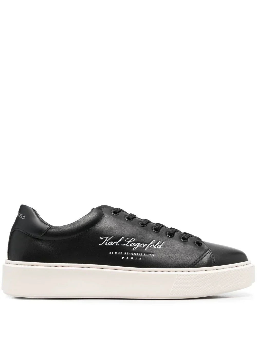 KARL LAGERFELD DEBOSSED LOGO LOW-TOP SNEAKERS