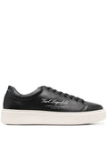 KARL LAGERFELD DEBOSSED LOGO LOW-TOP SNEAKERS