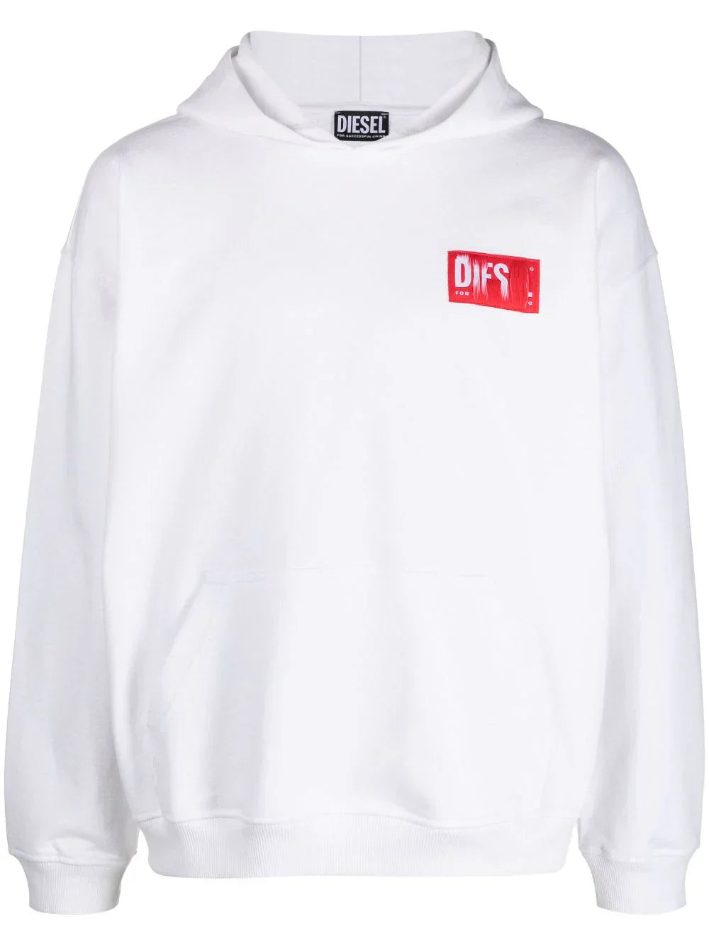 Diesel S-Nlabel logo-appliqué hoodie