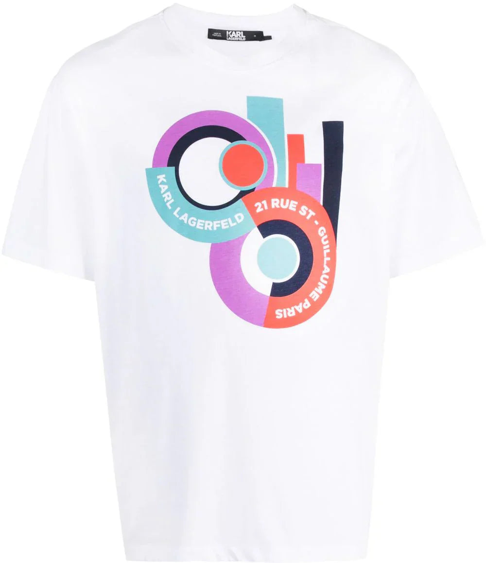 Karl Lagerfeld graphic-print organic cotton T-shirt