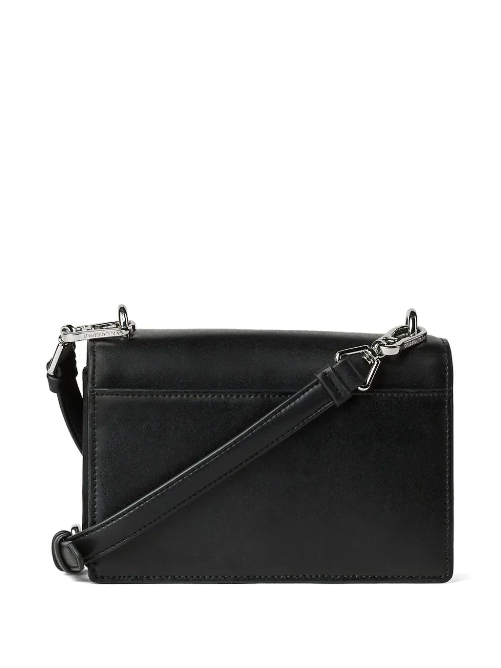 KARL LAGERFELD SIGNATURE LEATHER SHOULDER BAG