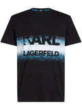 Karl Lagerfeld gradient logo-print cotton T-shirt