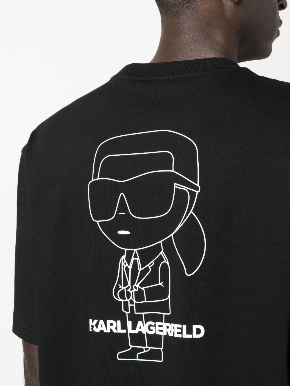KARL LAGERFELD IKONIK OUTLINE ORGANIC COTTON T-SHIRT