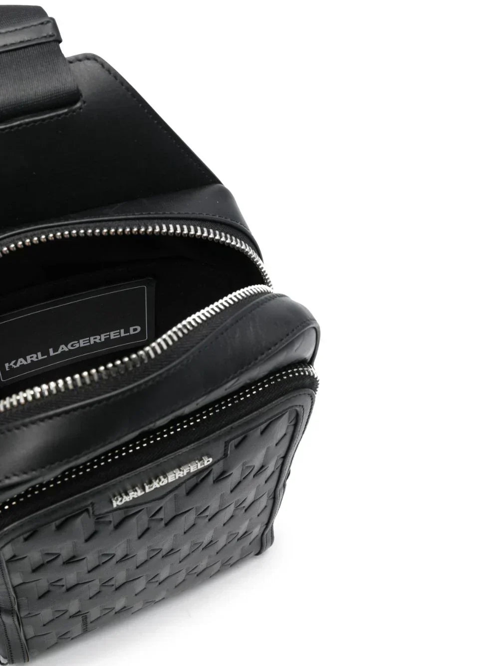 KARL LAGERFELD K/LOOM LEATHER SLING BAG