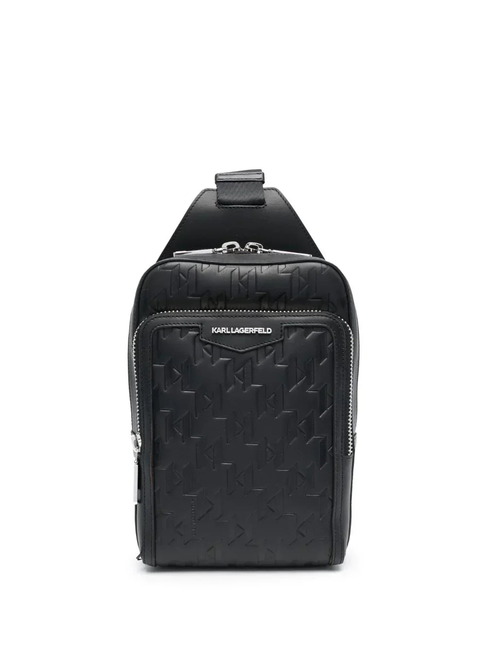 KARL LAGERFELD K/LOOM LEATHER SLING BAG