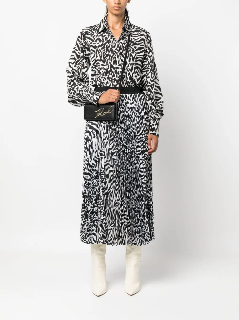 KARL LAGERFELD SIGNATURE CLUTCH BAG