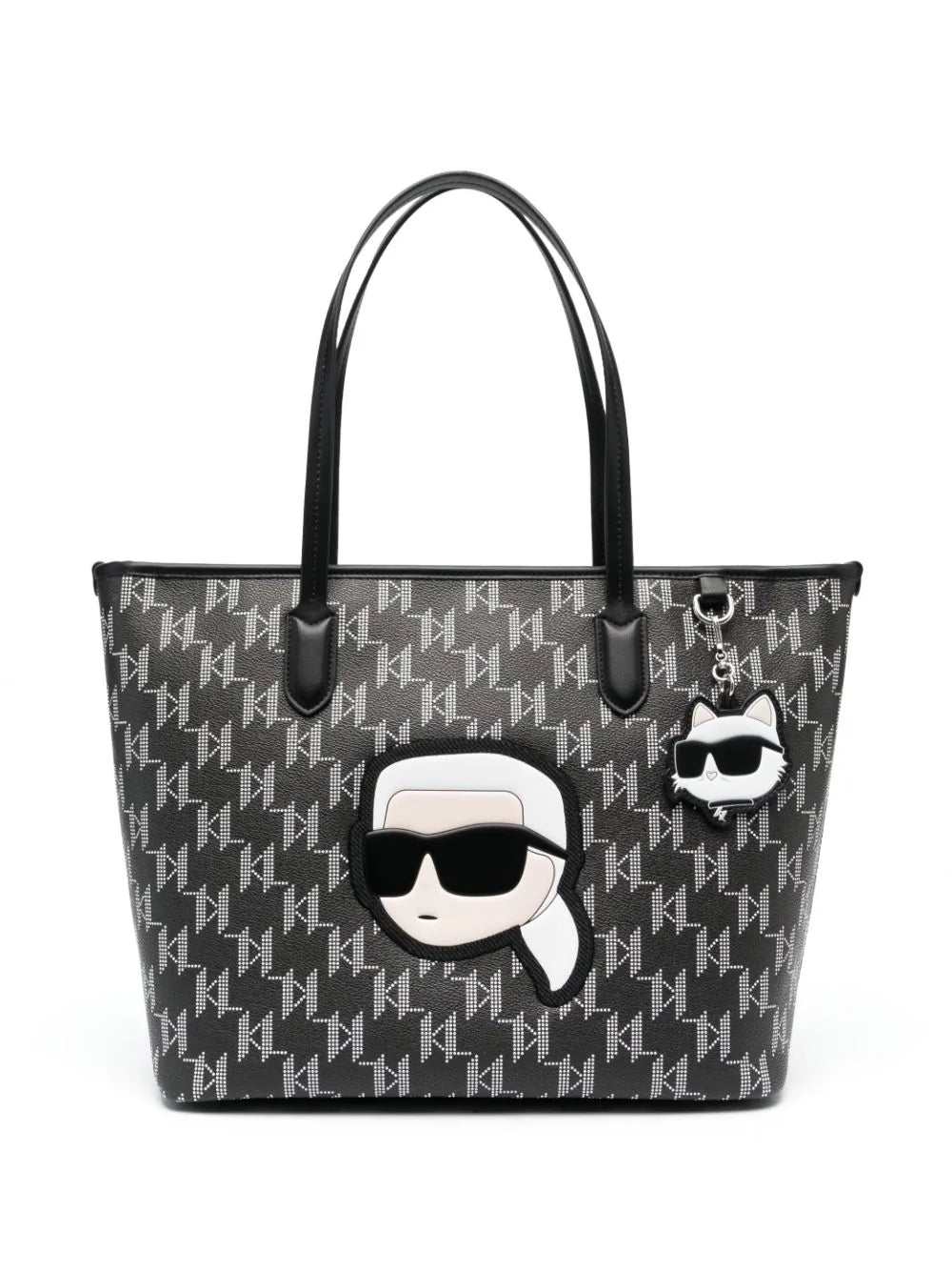 KARL LAGERFELD IKONIK MONOGRAM TOTE BAG