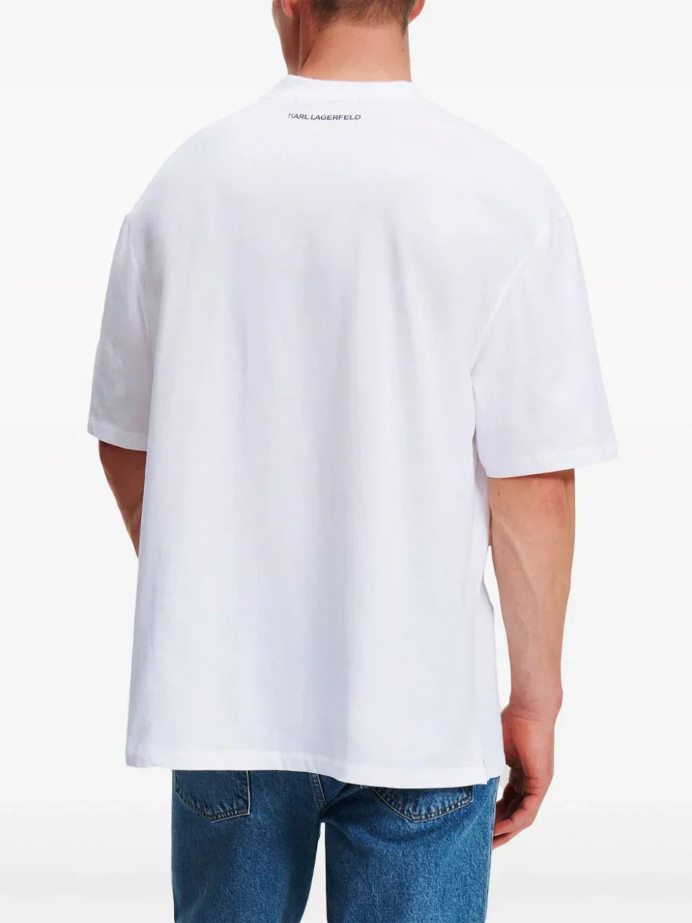 Karl Lagerfeld K logo-appliqué cotton T-shirt