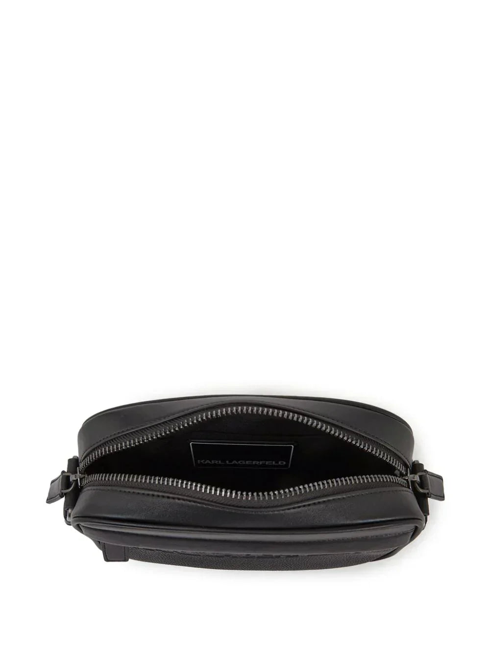KARL LAGERFELD ESSENTIAL LEATHER CROSS BODY BAG