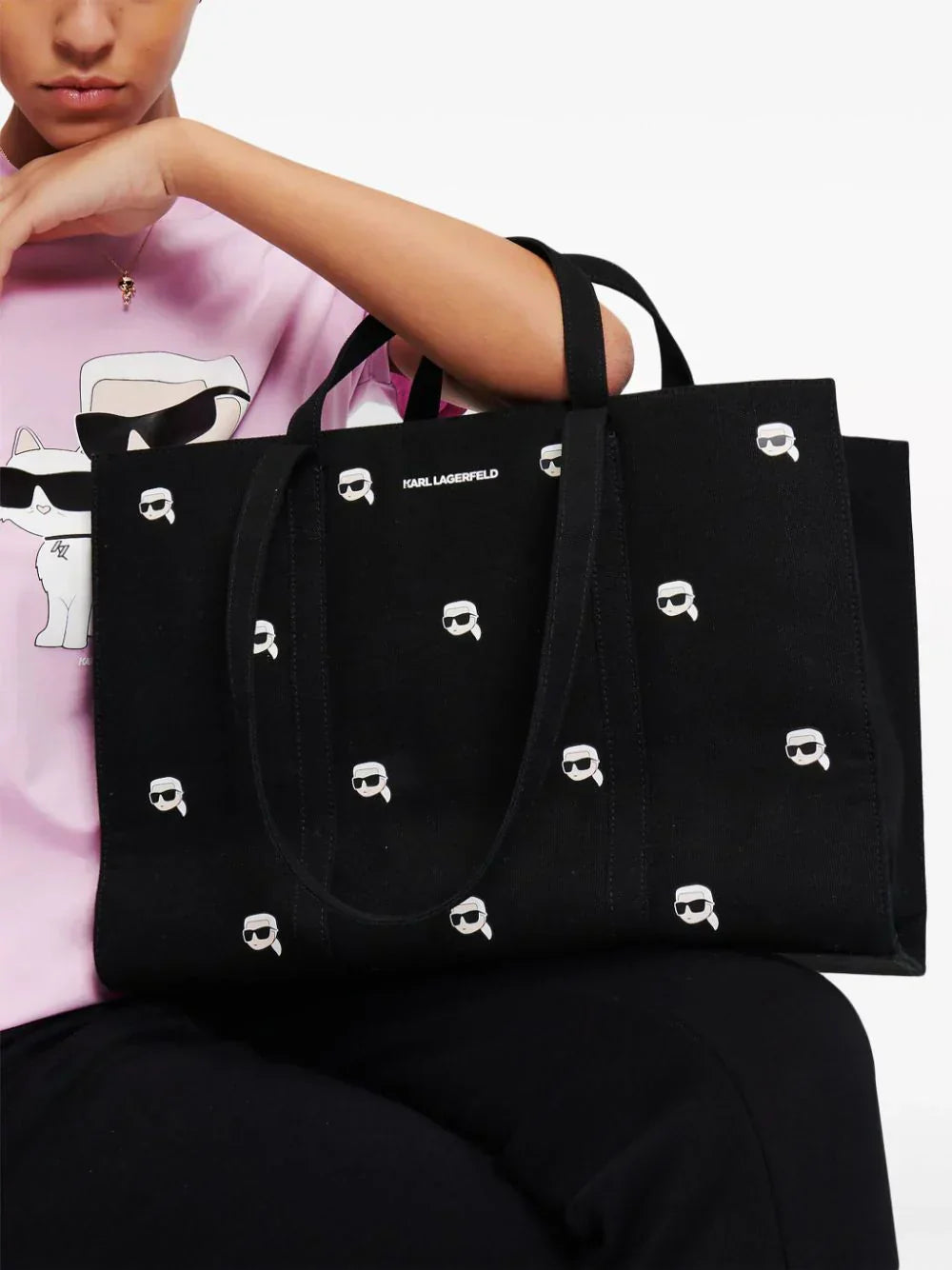 KARL LAGERFELD SMALL IKONIK TOTE BAG