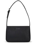 KARL LAGERFELD IKONIK PERFORATED LEATHER SHOULDER BAG