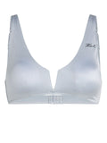 KARL LAGERFELD METALLIC BIKINI TOP