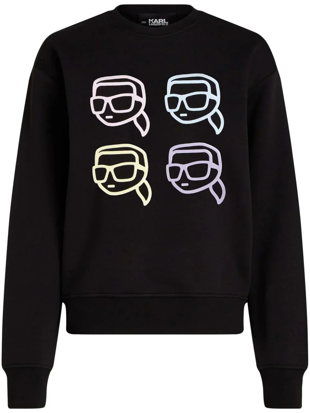 KARL LAGERFELD IKONIK OUTLINE ORGANIC-COTTON SWEATSHIRT