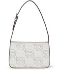 KARL LAGERFELD IKONIK PERFORATED LEATHER SHOULDER BAG