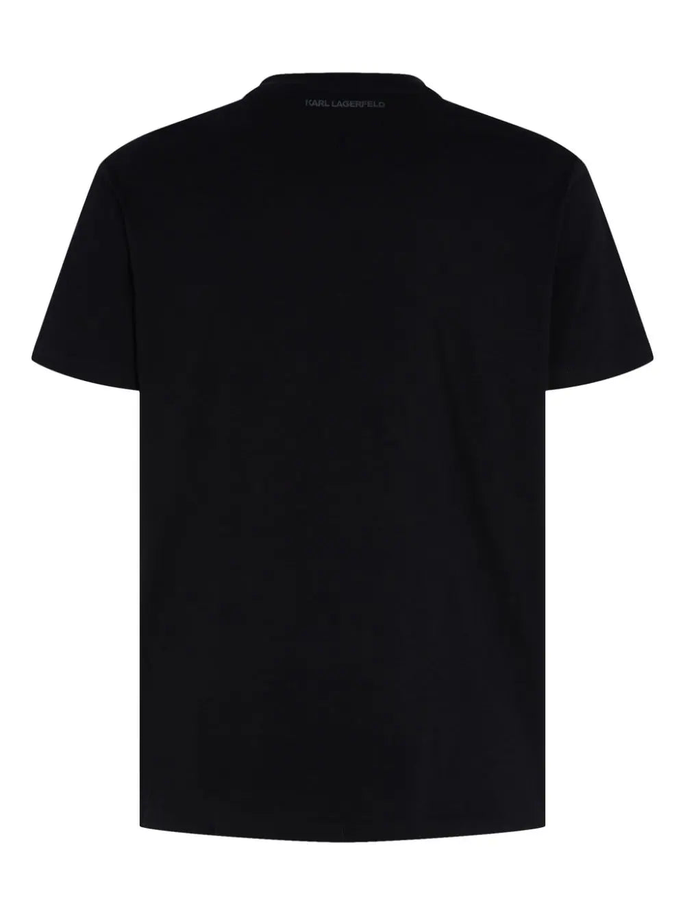 Karl Lagerfeld flocked-logo organic-cotton T-shirt
