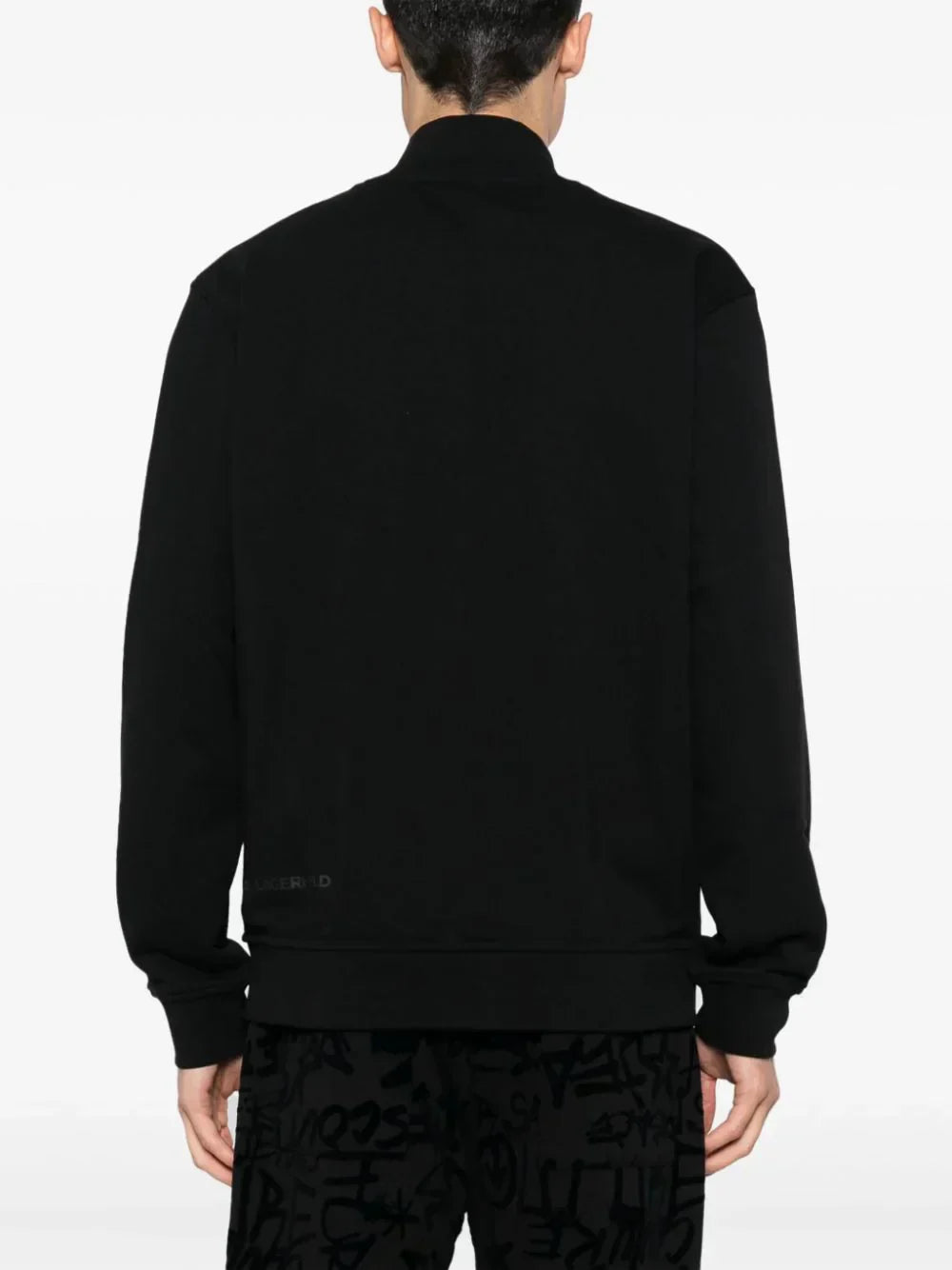 KARL LAGERFELD MINI IKONIK KARL-PATCH JERSEY CARDIGAN