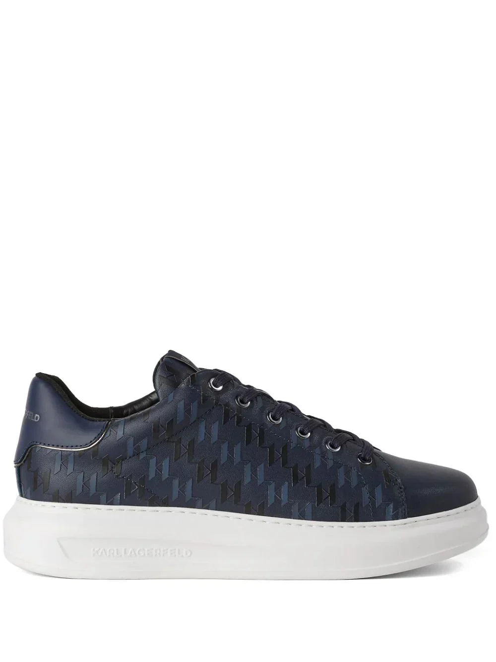 KARL LAGERFELD DUALTONE KAPRI LEATHER SNEAKERS