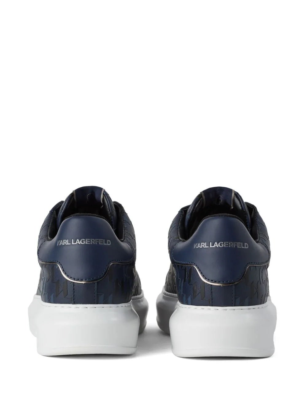 KARL LAGERFELD DUALTONE KAPRI LEATHER SNEAKERS