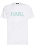 KARL LAGERFELD LOGO-PRINT ORGANIC COTTON T-SHIRT
