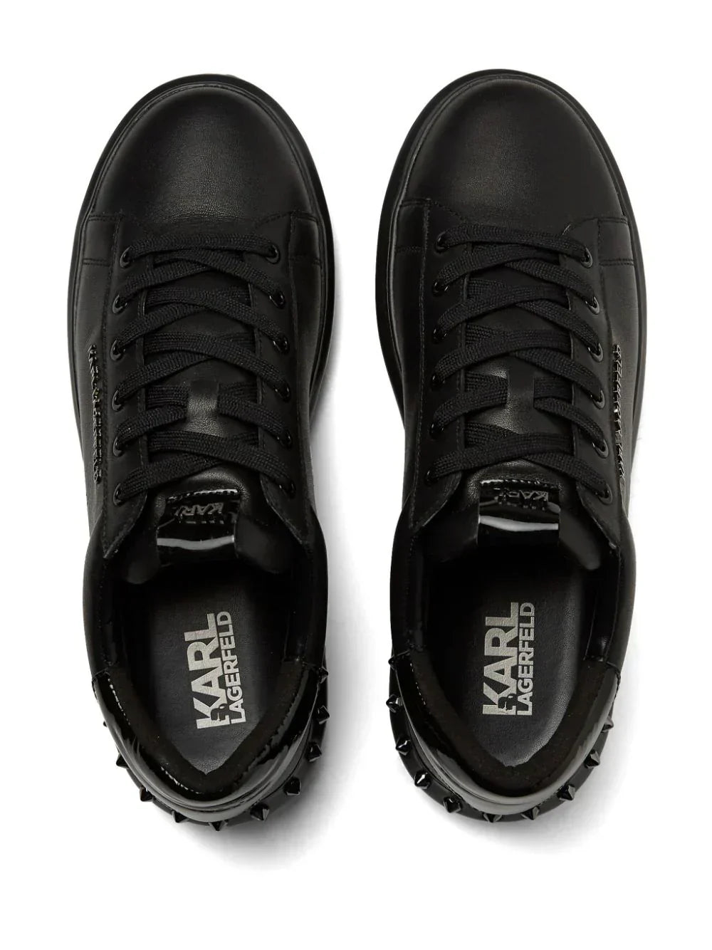KARL LAGERFELD KAPRI STUDEBAKKER LEATHER SNEAKERS