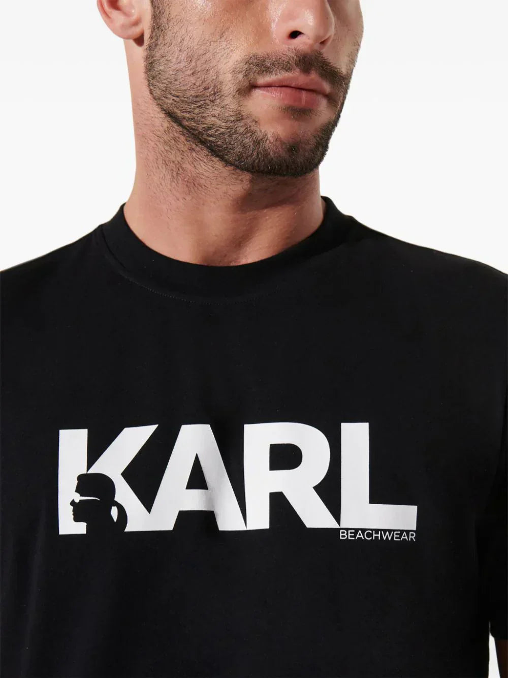 KARL LAGERFELD LOGO-PRINT T-SHIRT