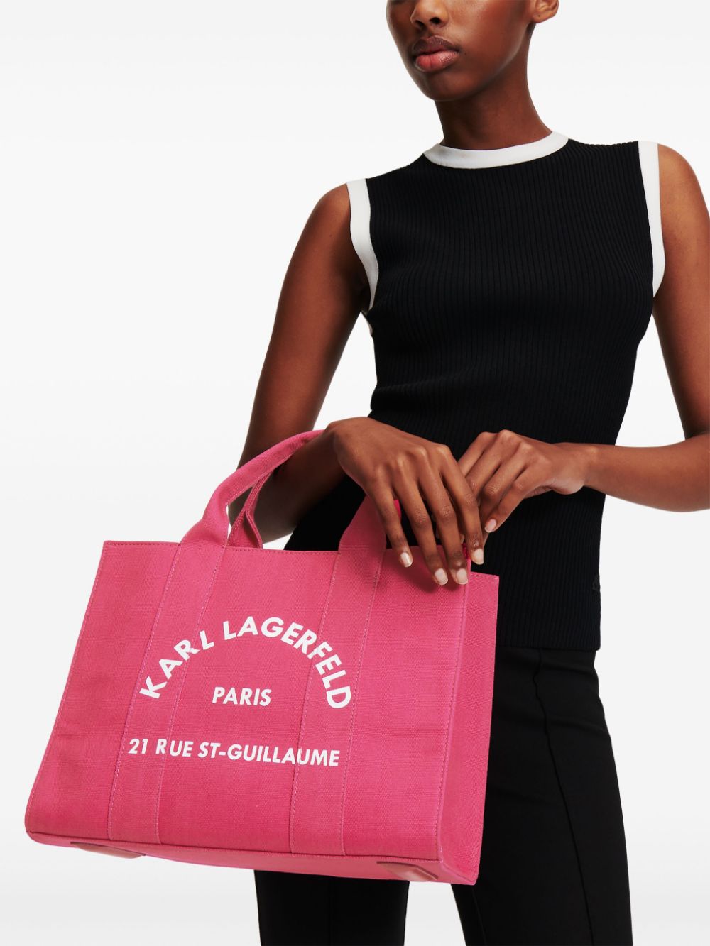 KARL LAGERFELD RUE ST-GUILLAUME SQUARE TOTE BAG