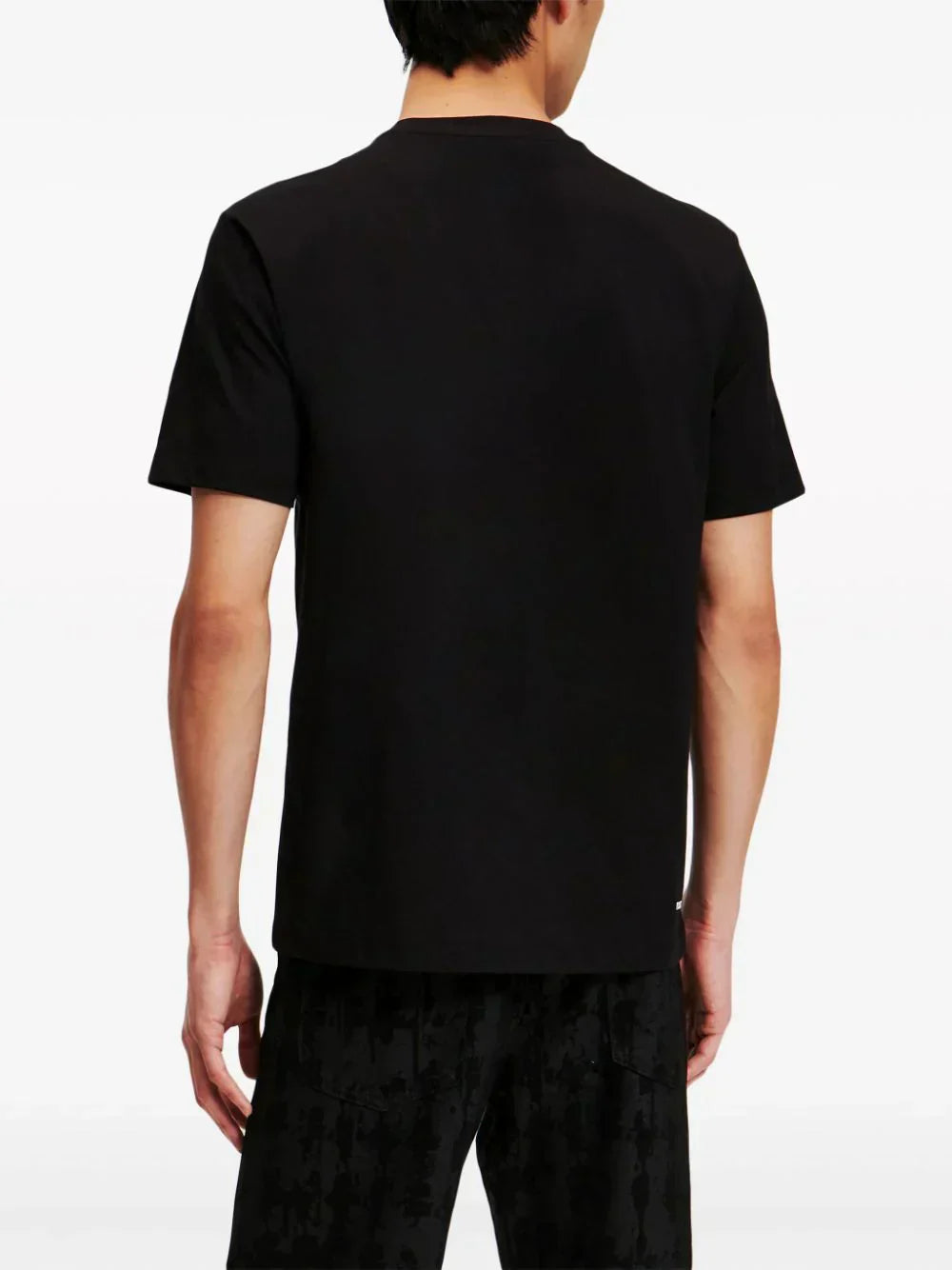 KARL LAGERFELD KAMEO LOGO-EMBROIDERED T-SHIRT