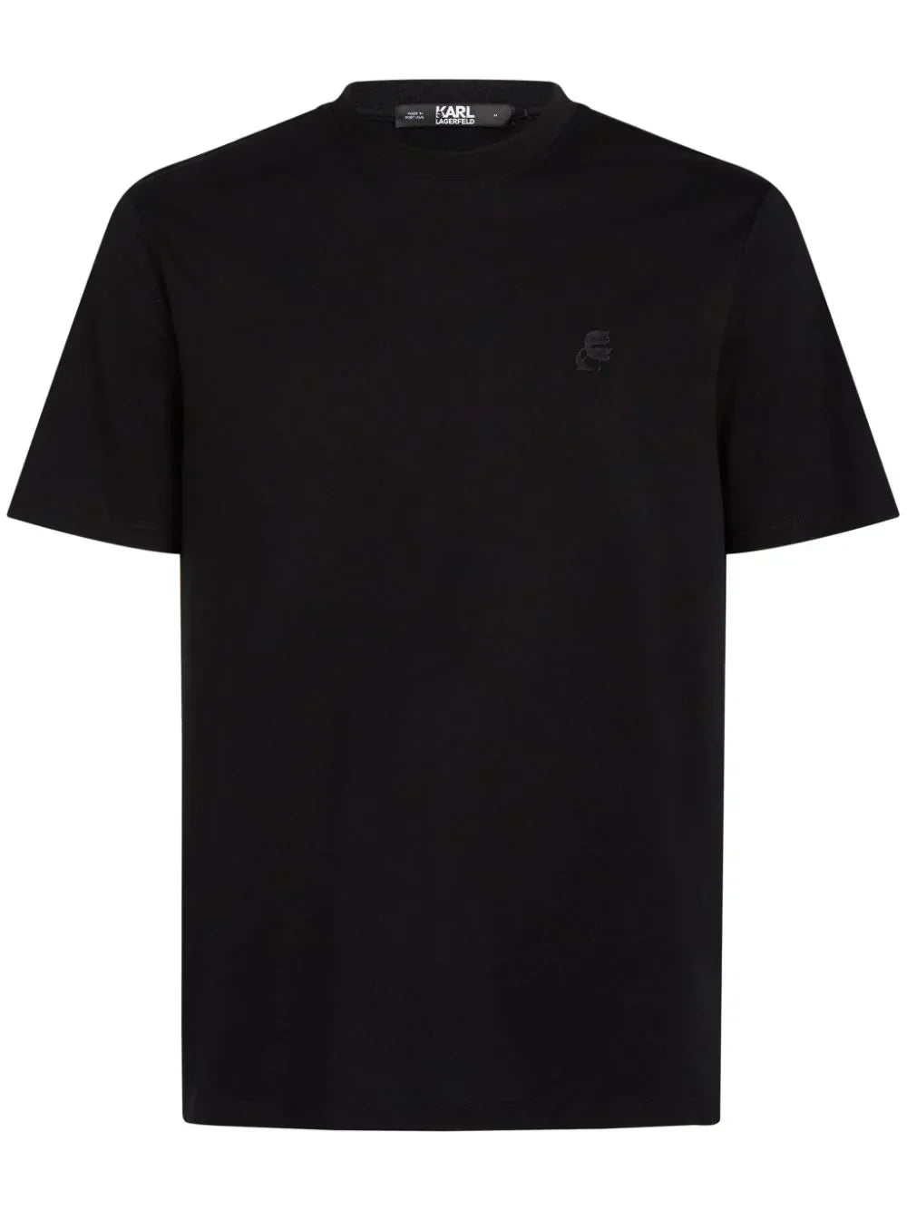 KARL LAGERFELD KAMEO LOGO-EMBROIDERED T-SHIRT