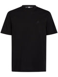KARL LAGERFELD KAMEO LOGO-EMBROIDERED T-SHIRT