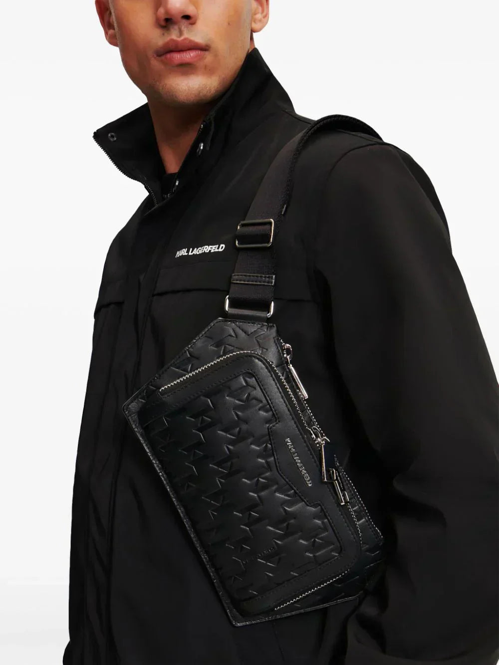 KARL LAGERFELD K/LOOM LEATHER BELT BAG