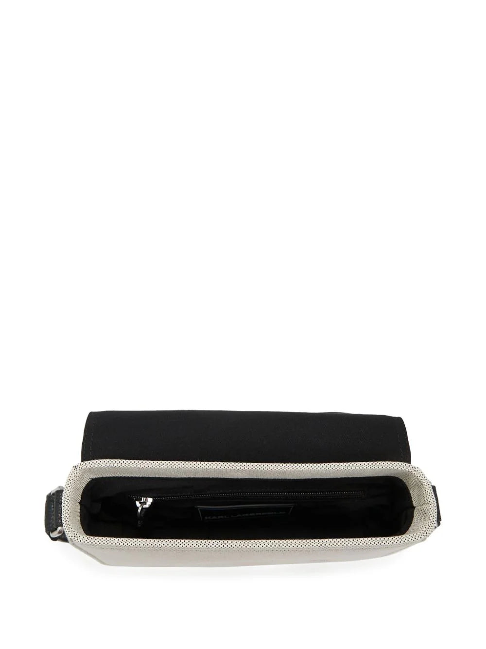 KARL LAGERFELD K/PLAK LEATHER MESSENGER BAG