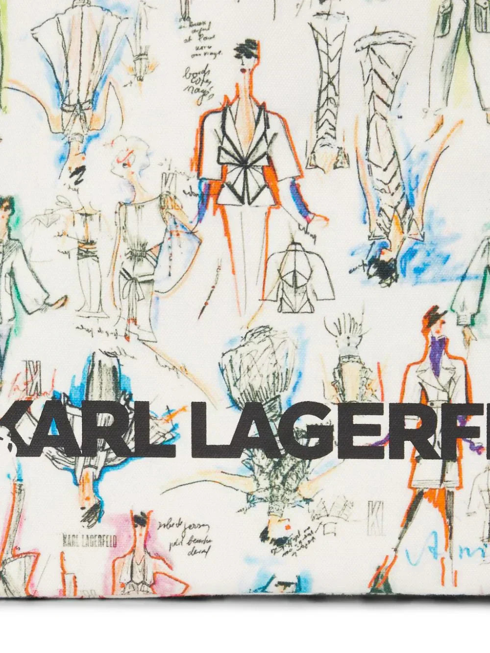 KARL LAGERFELD K/SKETCHES TOTE BAG