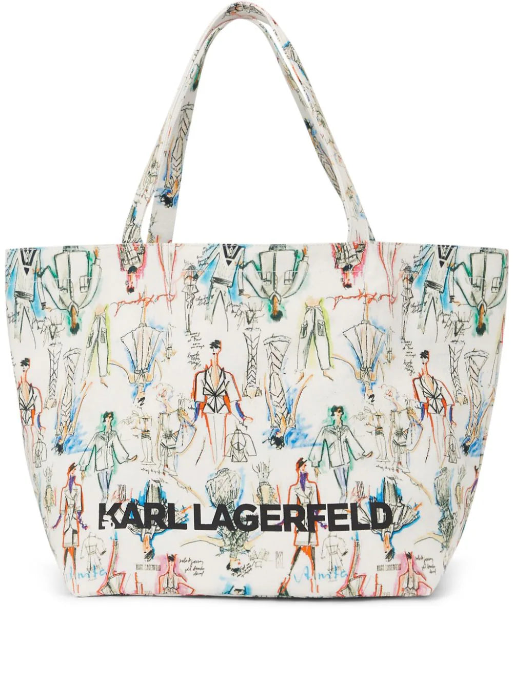 KARL LAGERFELD K/SKETCHES TOTE BAG