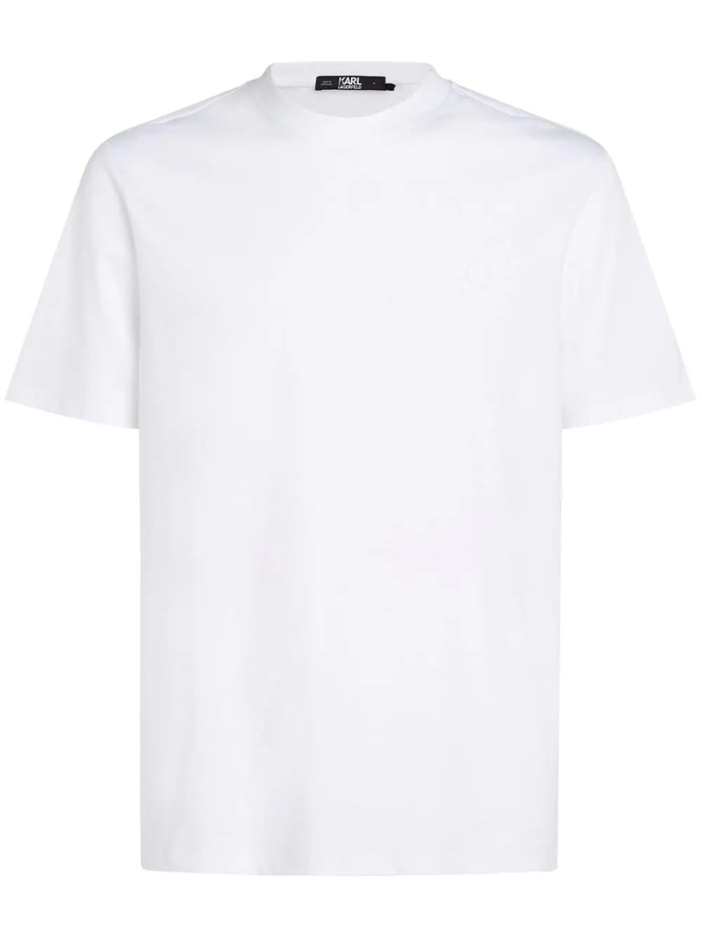 KARL LAGERFELD KAMEO LOGO-EMBROIDERED T-SHIRT