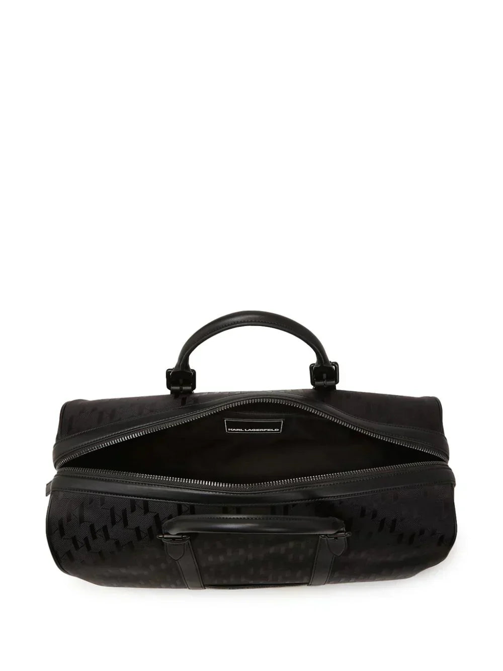 KARL LAGERFELD K/ETCH JACQUARD WEEKENDER BAG