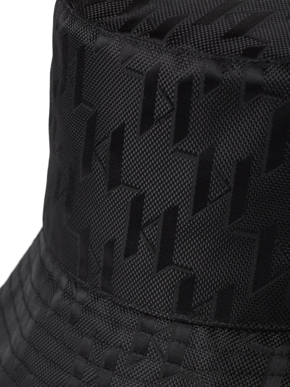 KARL LAGERFELD K/ETCH MONOGRAM JACQUARD BUCKET HAT